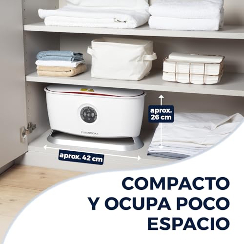 CLEANmaxx Plancha Automática con Vapor | Máquina para camisas, 2 programas, Pantalla táctil