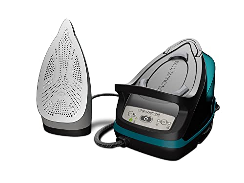 Rowenta Compact Steam Pro DG7623 | 6.3 bares, 325g/min, Suela antiarañazos, Azul/Negro