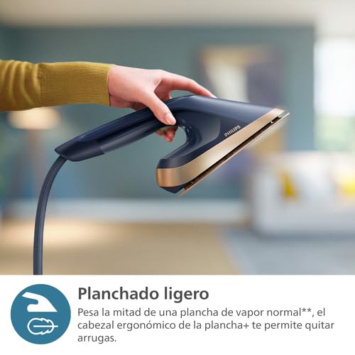 Philips Serie 8500 Solución Planchado Todo en Uno-Tabla multiángulo, Tecnología antiquemaduras y doble calentamiento, Base desmontable, Elimina el 99,9% de bacterias y ácaros del polvo* (AIS8530/20)