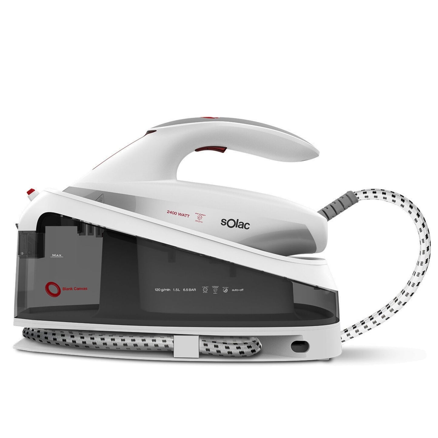Solac CPB6200 Blank Canvas Centro Planchado | 6.5 bar, 380g/min vapor, 1.5L