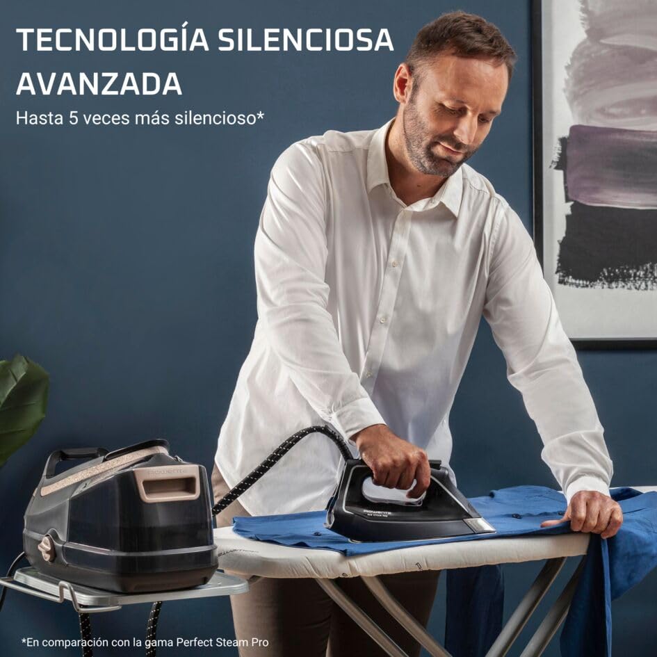 Rowenta Centro Planchado Eco Steam Pro DG9640 | Alta potencia, 1.3L, Silencioso