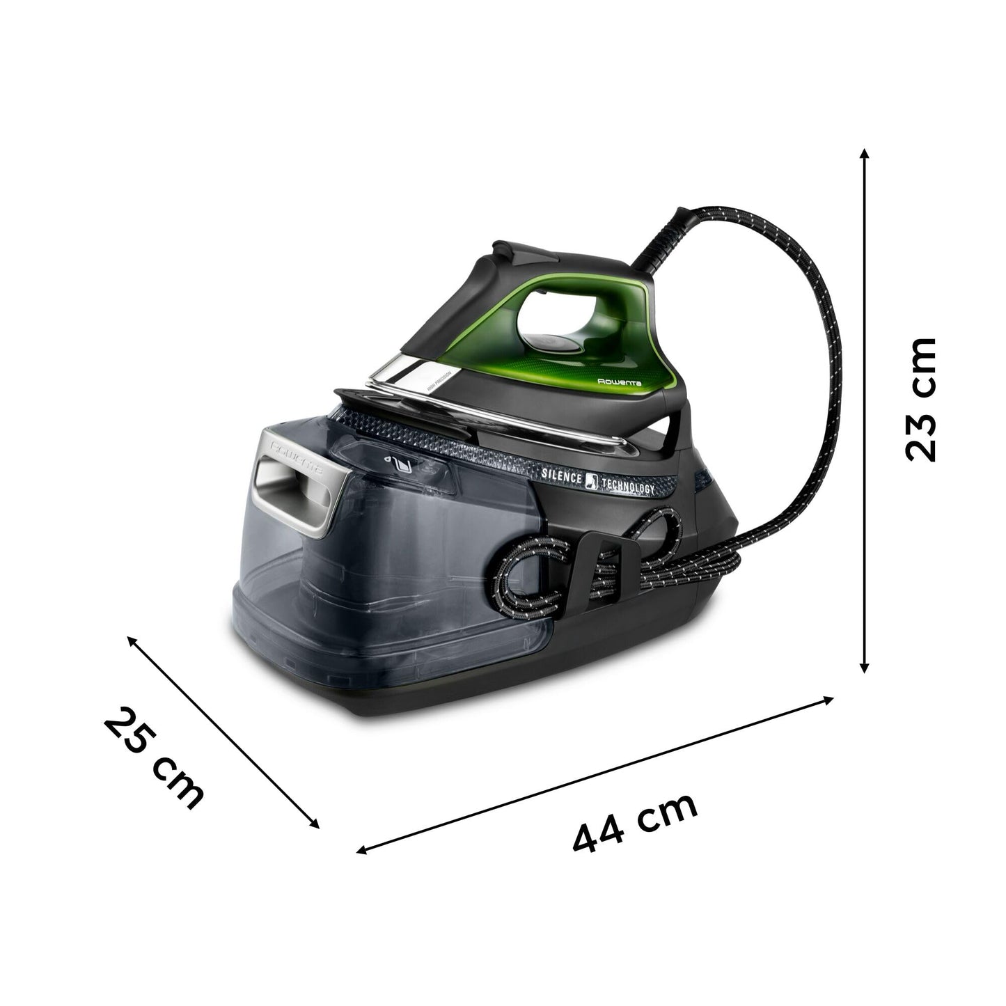 Rowenta Silence Pro Centro Planchado DG9248 | 8 bares, 600g/min vapor, Autonomía ilimitada