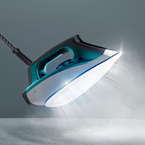 Rowenta Compact Steam Pro DG7623 | 6.3 bares, 325g/min, Suela antiarañazos, Azul/Negro