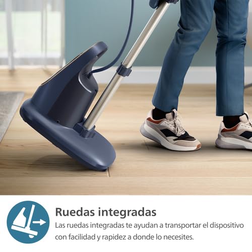 Philips Serie 8500 Solución Planchado Todo en Uno-Tabla multiángulo, Tecnología antiquemaduras y doble calentamiento, Base desmontable, Elimina el 99,9% de bacterias y ácaros del polvo* (AIS8530/20)