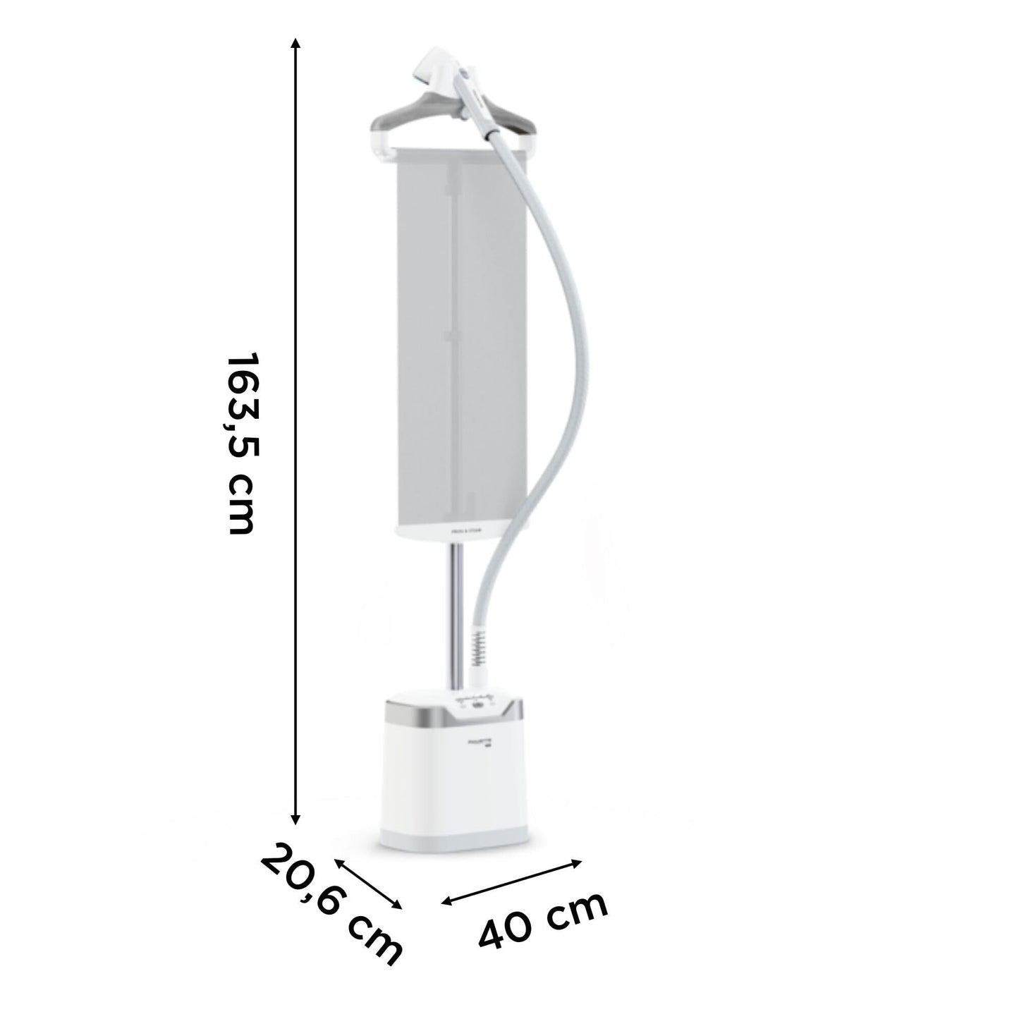 Rowenta Pro Style Care Cepillo Vapor IS8470 | Planchado vertical, 42g/min, Cabezal XL