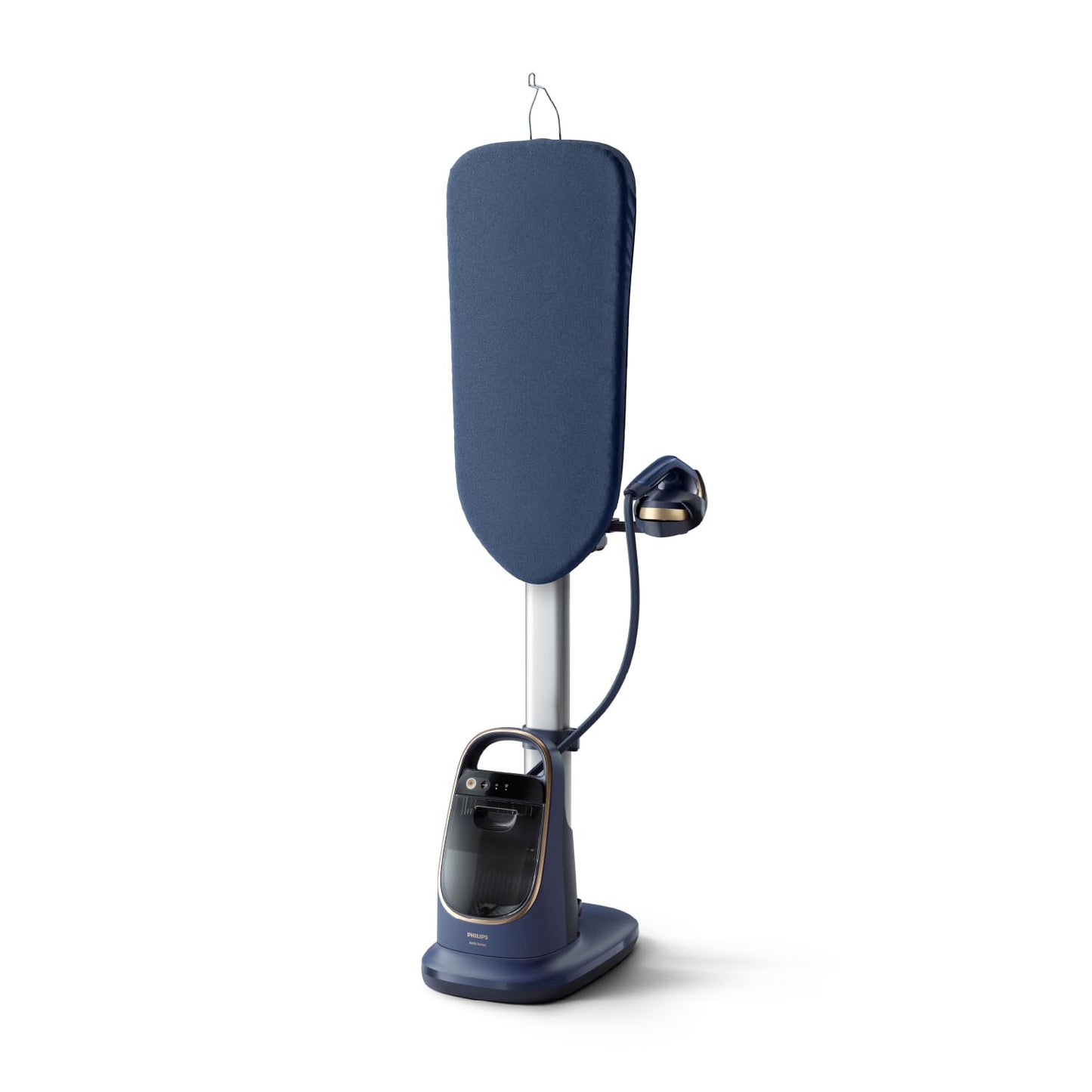 Philips Serie 8500 Solución Planchado Todo en Uno-Tabla multiángulo, Tecnología antiquemaduras y doble calentamiento, Base desmontable, Elimina el 99,9% de bacterias y ácaros del polvo* (AIS8530/20)