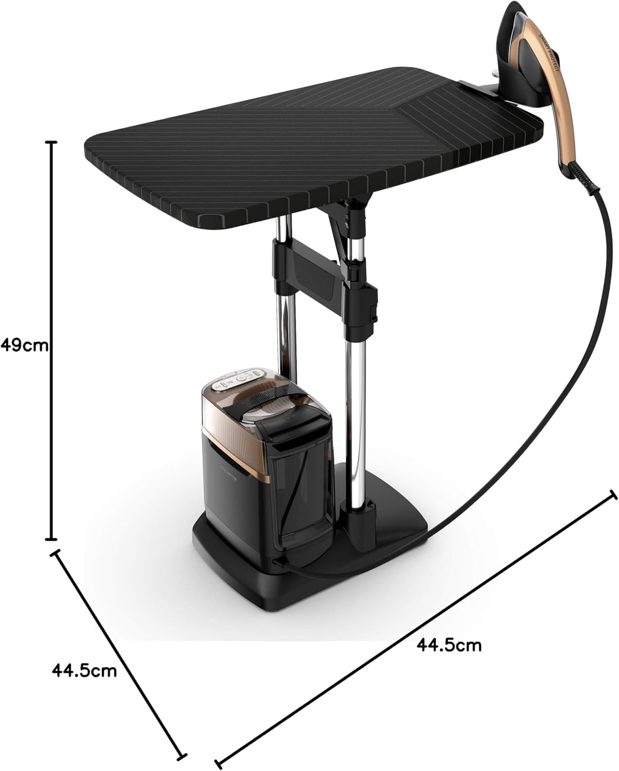 Rowenta IXEO Power Cepillo Vapor QR2020 | 5.8 bares, 1.1L, Desinfecta, Tabla vertical