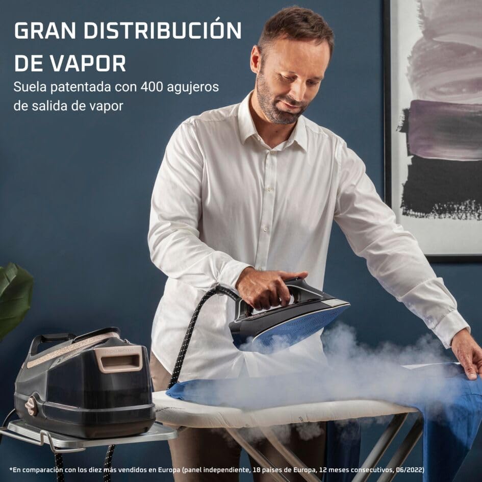 Rowenta Centro Planchado Eco Steam Pro DG9640 | Alta potencia, 1.3L, Silencioso
