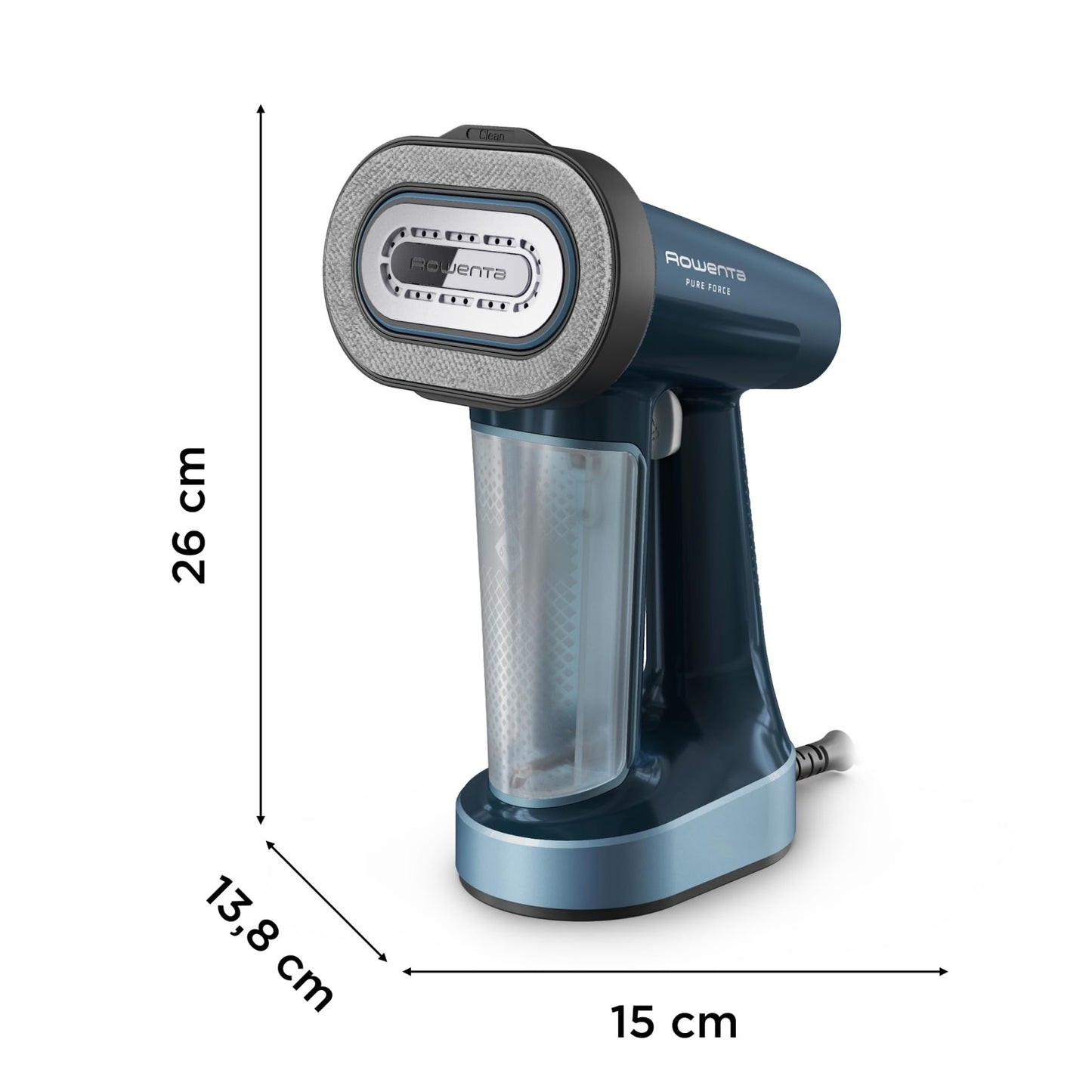 Rowenta Pure Force Cepillo Vapor DR8755 | 3 en 1, 1800W, Reversible, Elimina pelusas