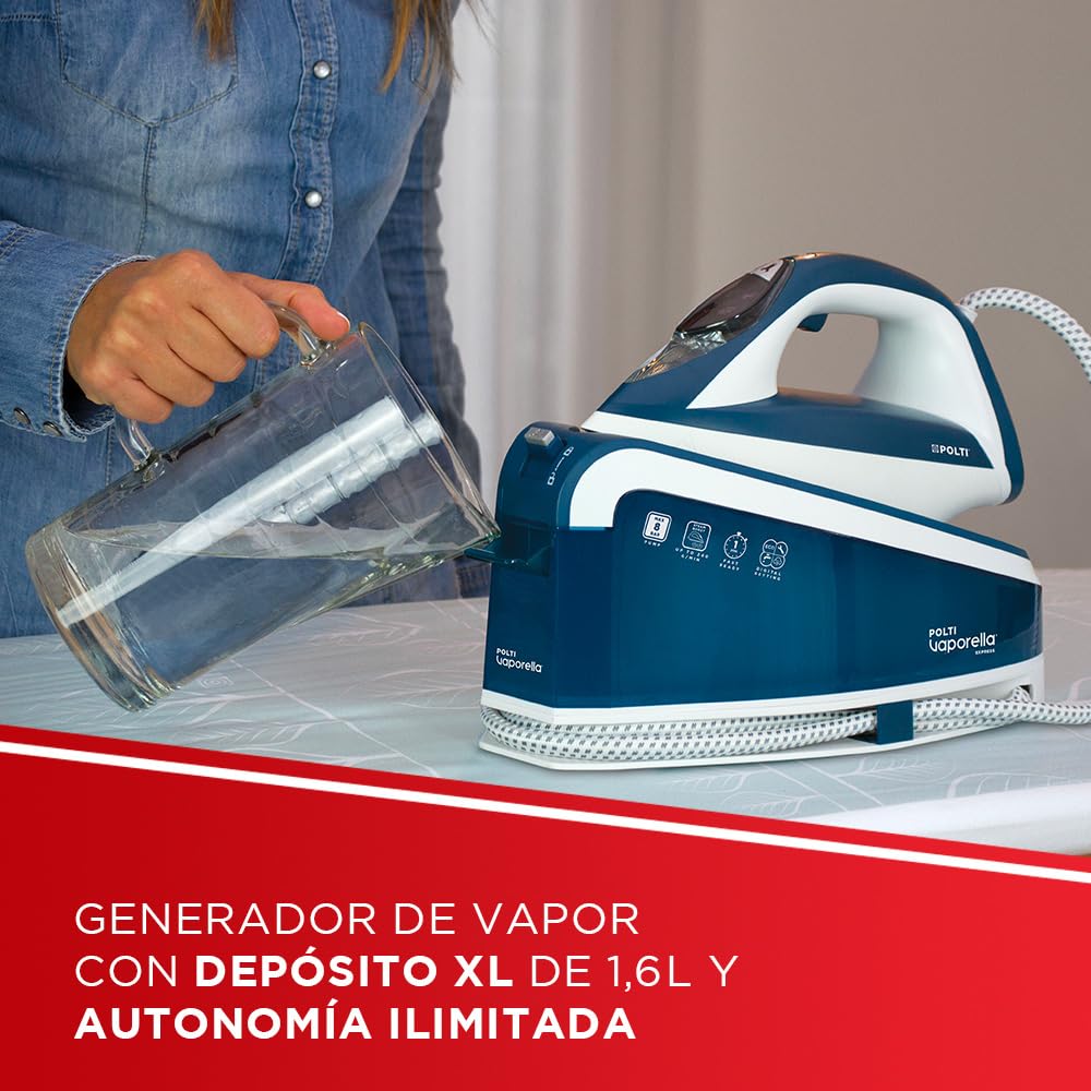 Polti Vaporella Express VE30.10 | Plancha Vapor, 8 bares, Ajuste Digital, Eco
