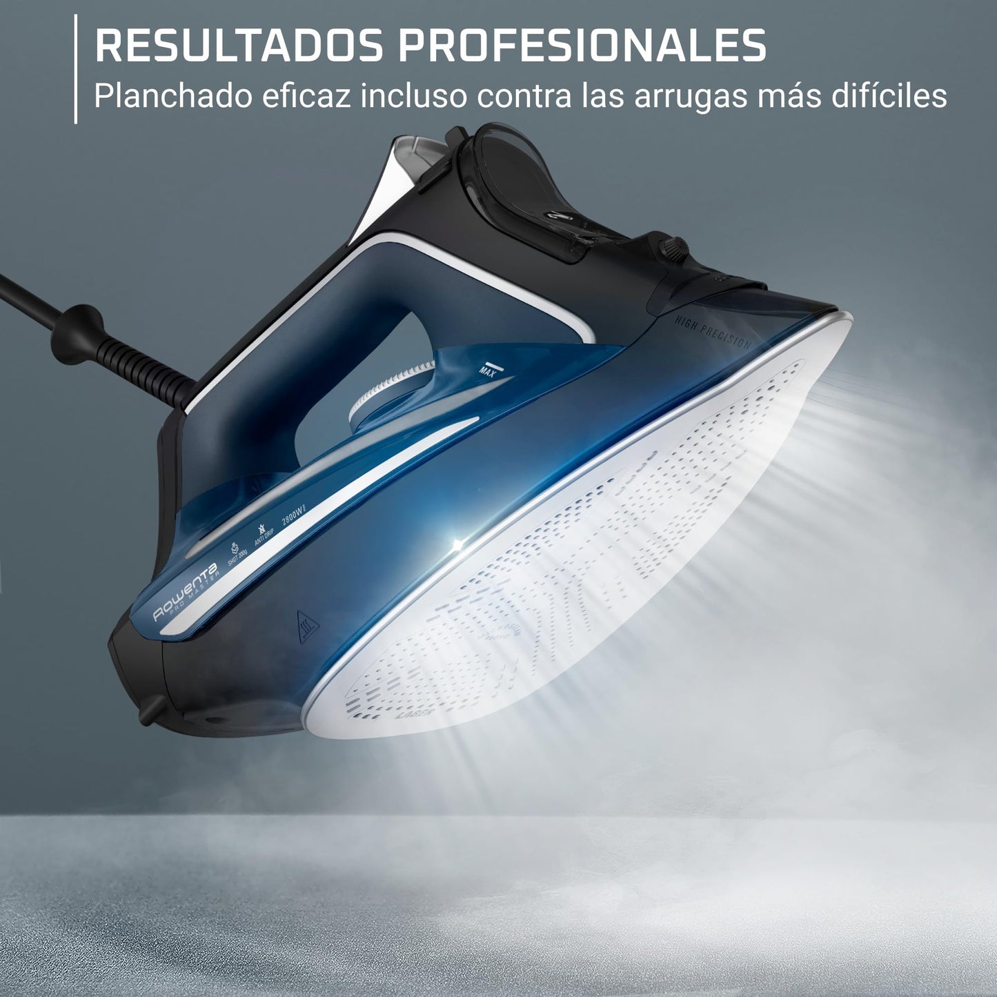 Rowenta Pro Master Plancha DW8209F0 | 2800W, 200g/min vapor, Punta Precisión