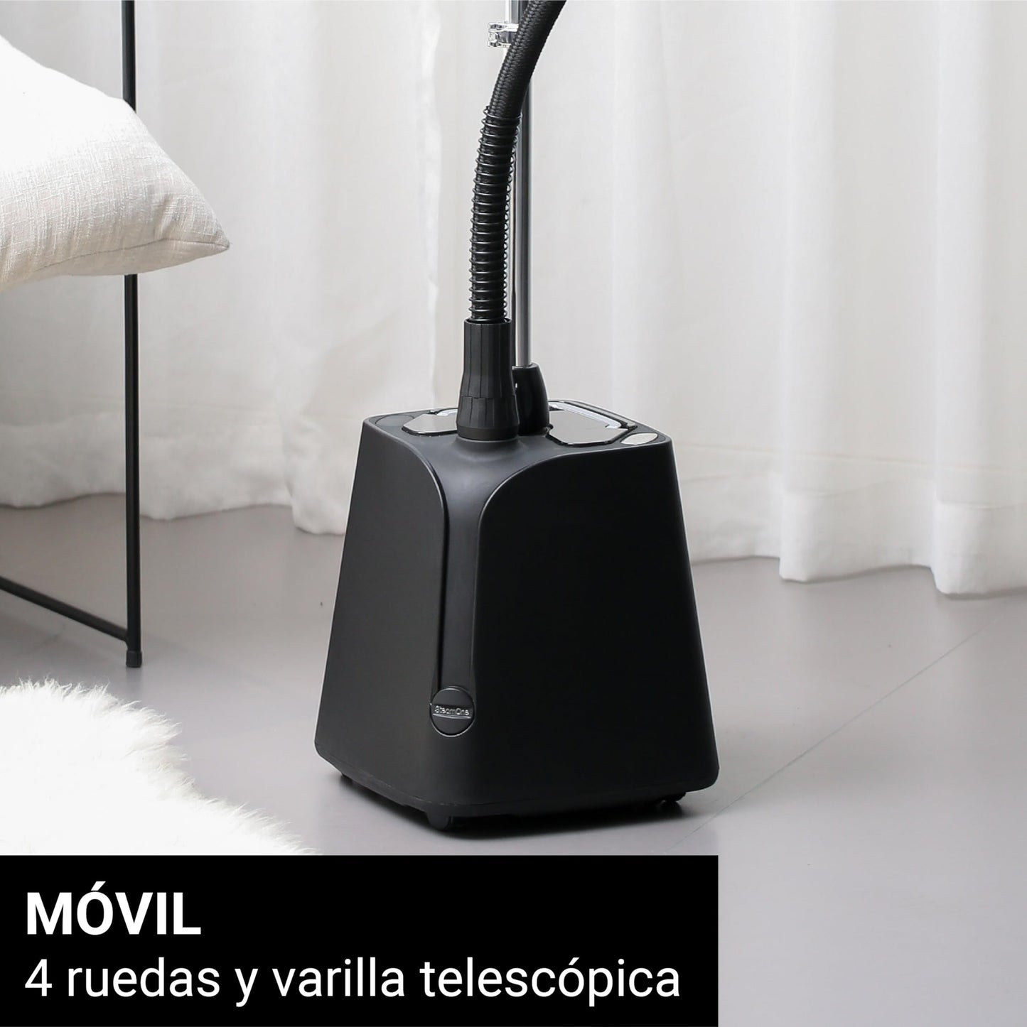 STEAMONE Plancha Vapor Vertical H18B | 1800W, 1.8L, 4 Ruedas, Calentamiento 60s