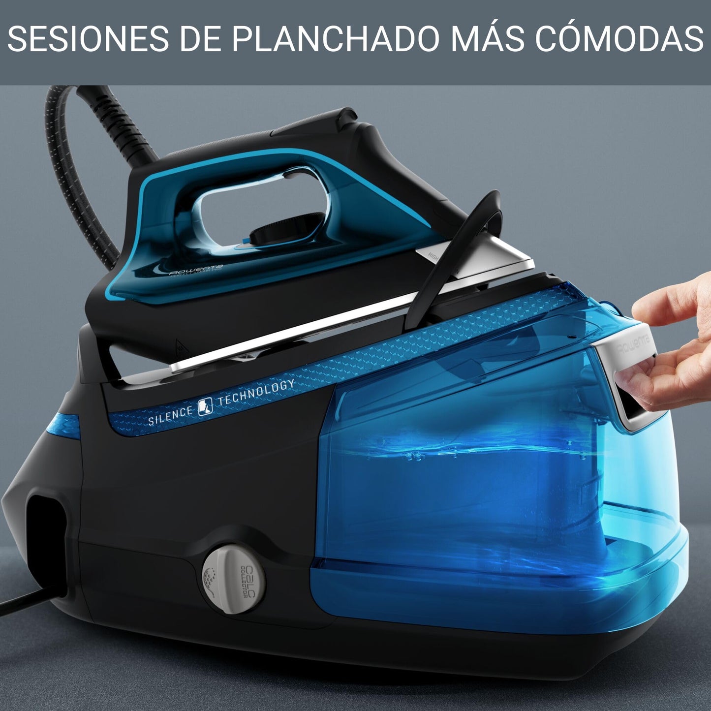 Rowenta Silence Steam Pro DG9222 | 7.5 bares, 450g/min vapor, Autonomía Ilimitada