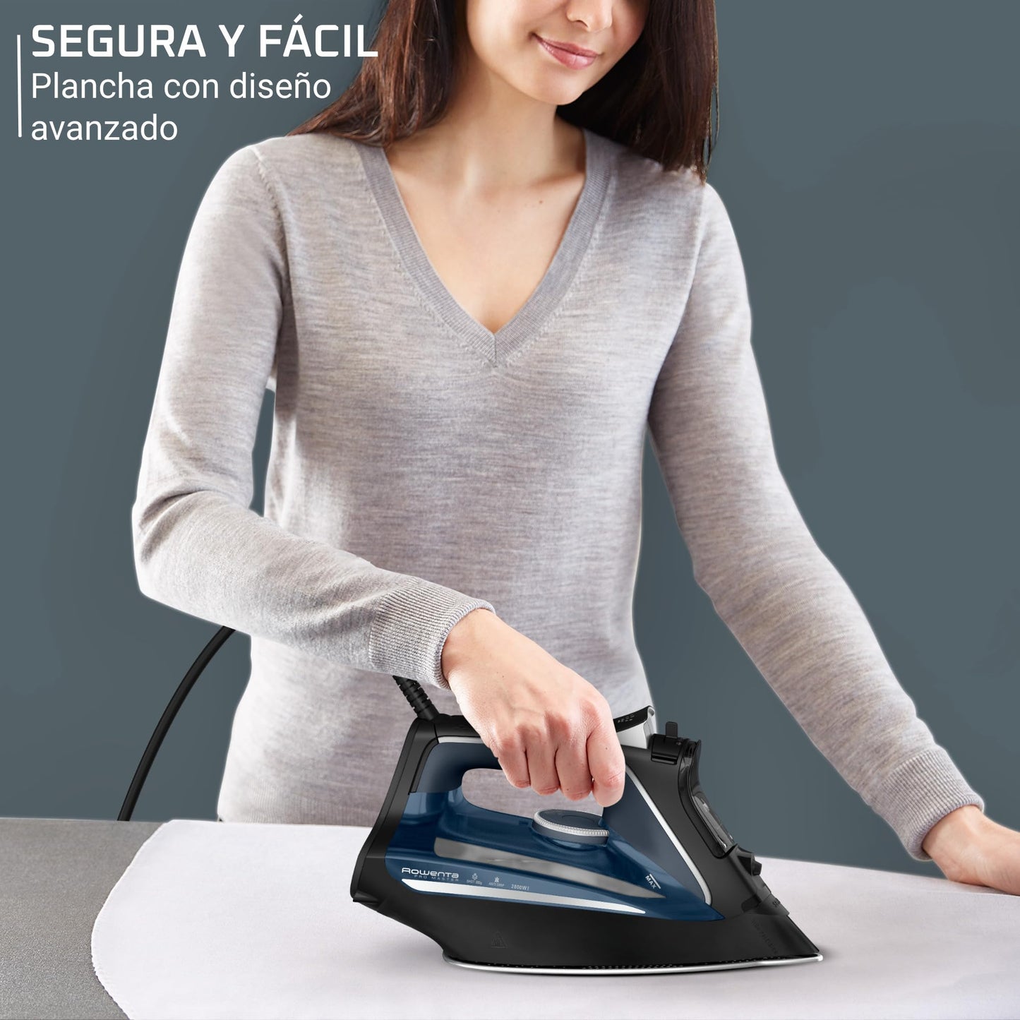 Rowenta Pro Master Plancha DW8209F0 | 2800W, 200g/min vapor, Punta Precisión
