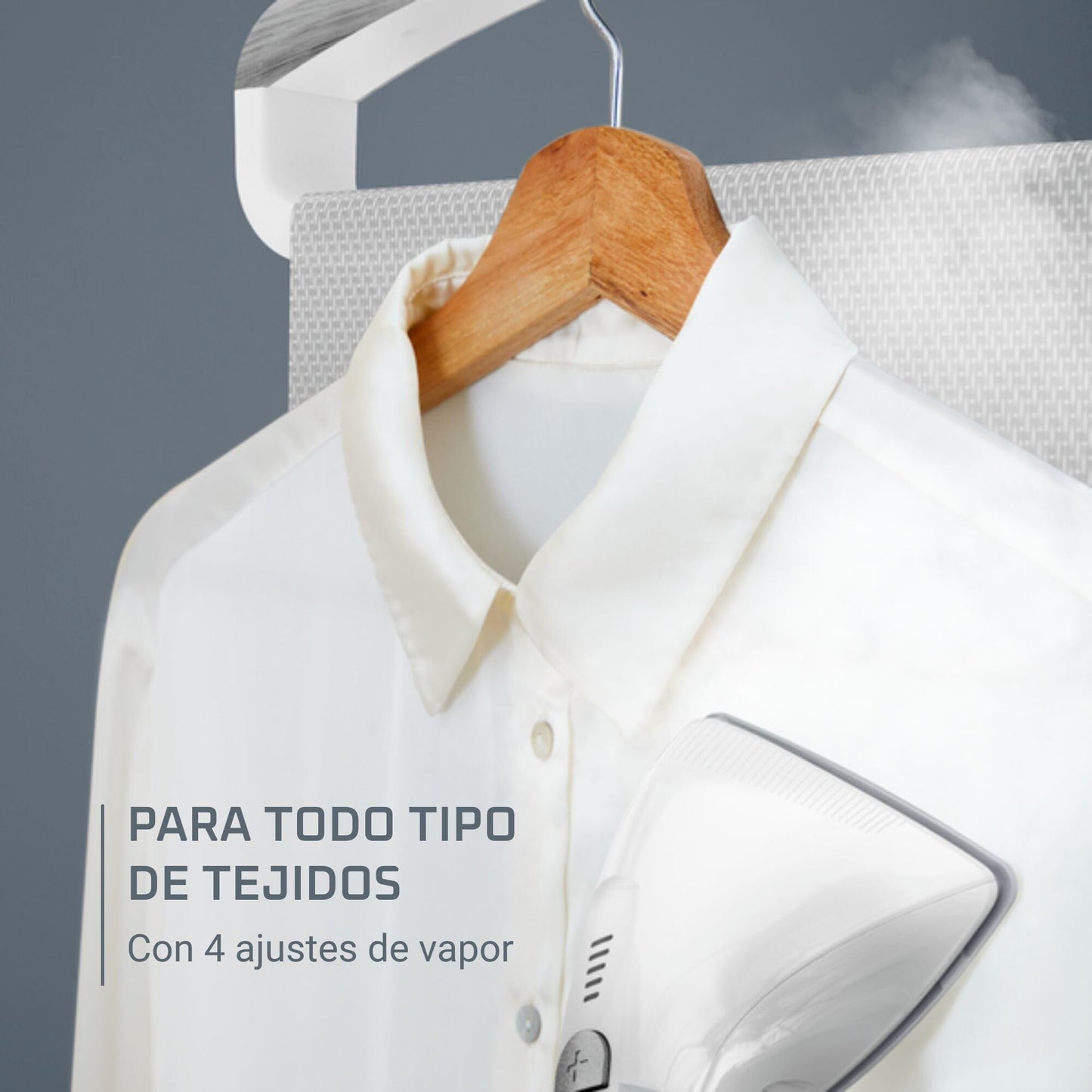 Rowenta Pro Style Care Cepillo Vapor IS8470 | Planchado vertical, 42g/min, Cabezal XL