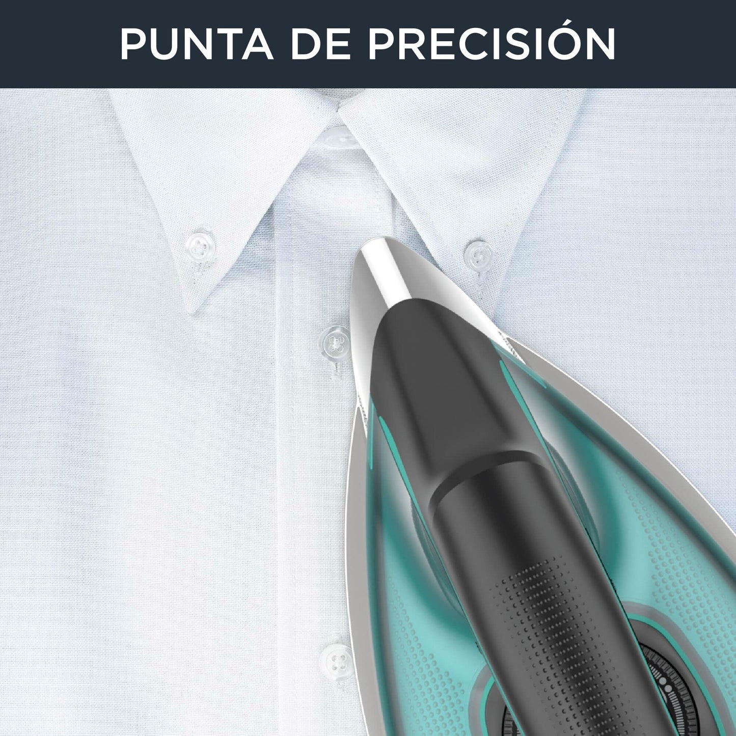 Rowenta Compact Steam Pro DG7623 | 6.3 bares, 325g/min, Suela antiarañazos, Azul/Negro